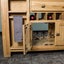 Danube Large Granite Top Oak Kitchen Island Carousel 3