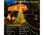 Solar-Powered Star Waterfall Strip Lights - 2M 198 LEDs, 8 Modes, IP54 Outd Carousel 2