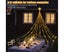 Solar-Powered Star Waterfall Strip Lights - 2M 198 LEDs, 8 Modes, IP54 Outd Carousel 5