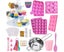 Cake Pop Maker Kit 454Pcs Silicone Lollipop Mold Set, Baking Supplies with Carousel 1