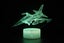 Fighter Jet 3D Night Lamp LED Light, Power By USB, 7 Changeable color Carousel 5