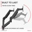Double Monitor Arm Gas Spring 17”- 32” Carousel 8