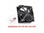 Aokin 80x80x25mm DC 5V 12V 24V Brushless Cooling Fan 2-Pin High Performance Carousel 1