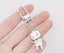 Silver Tone Robot Keyring Carousel 2