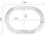 Modern-24 PCS Shower Curtain Rings ,Plastic Shower Curtain Hooks for Bathro Carousel 6