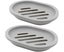 2-Pack Soap Dish with Drain, Soap Holder, Soap Saver, Easy Cleaning, Dry, S Carousel 1
