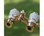 Mini Metal Binoculars 3x25 Lightweight Retro Binocular with Built-in Foldab Carousel 3