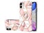 Finger Ring Kickstand Case Cover for iPhone 11 Marble & Flower Carousel 1