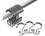 12pcs Stainless Steel Metal Bath Shower Curtain Hook Ring Carousel 1