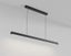 Black LED Modern Slimline Kitchen Dinning Linear Pendant Light SAA 1500x45x45mm Carousel 1