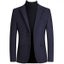 Mens Woolen Formal Business Casual Slim Blazers Black Grey Red 4XL Carousel 5
