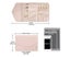 Foldable Jewelry Case Jewellery Pouch Storage Organiser - Pink Carousel 4