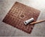 Bath Mat Square Pebble Bathroom Non-slip Stone Shower Runner-Brown Carousel 3