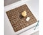 Bath Mat Square Pebble Bathroom Non-slip Stone Shower Runner-Brown Carousel 4