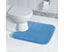 Small Soft Toilet Bath Mat Washable Bathroom Non Slip Rug-Blue Carousel 2