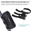 2x Portable Bike Speaker Mount Handlebar Sound Bar Holder w/2 Strap Adjustable Carousel 9
