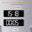 1 set Digital Large Big Jumbo LED Wall Desk Alarm Clock Home With Calendar Te... Carousel 4