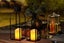 Xmas Decorative Lanterns LED Decor Lantern Black Metal Candle Lanterns for Xmas Carousel 6