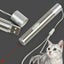 3 in 1 Multi Function Premium Cat Toy Laser Pointer USB Charging LED Torch Light Carousel 4