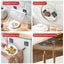 10PCS Stainless Steel Adhesive Sticky Hooks Heavy Duty Wall Gold/Black Hook Carousel 7