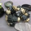 Raw Natural Black Tourmaline Plated Gold Quartz Crystal Pendant Necklace Healing Carousel 16