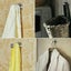 2PCS Stainless Steel Wall Hooks Wall Mount Coat Towel Hanger Bathroom Hooks Carousel 4