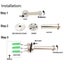 2PCS Stainless Steel Wall Hooks Wall Mount Coat Towel Hanger Bathroom Hooks Carousel 5