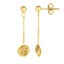14K Yellow Gold Love Knot Drop Earrings Carousel 1
