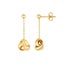 14K Yellow Gold Love Knot Drop Earrings Carousel 1