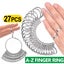 1set Australian A-Z Finger Ring Sizer Size Sizing Measure Measurement Gauge Tool Carousel 1