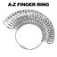1set Australian A-Z Finger Ring Sizer Size Sizing Measure Measurement Gauge Tool Carousel 2