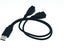 1x USB 2.0 A Male to Dual Double USB A Female Splitter Cable Carousel 3
