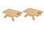2pcs Bamboo Foldable Clip On Sofa Armrest Tray with Phone Holder-Rectangular Carousel 1