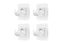 4PCS No Drill Curtain Rod Brackets Self Adhesive for Bathroom Kitchen-Clean Carousel 1