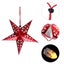 8Pcs Christmas Paper Star Lantern Lampshade 3D Paper Star Hanging Decoration for Carousel 8