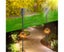 4pcs Solar Powered Flame Torch Decorative Light with 12 LEDs Carousel 8