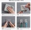 4-Piece Stainless Steel Razor Holder Set - Adhesive Wall-Mounted Hooks for Razor Carousel 4