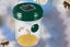 2Pcs Reusable Outdoor Garden Hanging Solar Powered Bee Trap Flying Insects Bee K Carousel 4