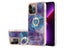 Finger Ring Kickstand Case Cover for iPhone 13 Pro Marble Carousel 1