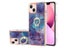 Finger Ring Kickstand Case Cover for iPhone 13 Marble Carousel 1