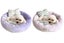 2Pcs Small Calming Dog Bed for Dogs Puppy Round Washable Pet Donut Bed For Cat-P Carousel 1
