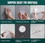 30-Pack Seamless Self-Adhesive Hook - Punch-Free Wall Hanger, Nail Screw Sticker Carousel 6