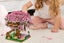 Toy Cherry Blossom Tree Building Set Sakura Tree House Micro Bricks for Adults a Carousel 3