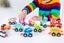 Toy Wooden Train Toy Set Number Educational Toys for Kids-Style 1: Dinosaur Numb Carousel 6