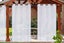 Water Resistant Curtain White Outdoor Sheer Curtains for Patio Living Room Bedro Carousel 4