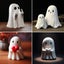 Middle Finger Cute Ghost Statue Halloween Home Decoration Carousel 1