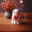 Middle Finger Cute Ghost Statue Halloween Home Decoration Carousel 5
