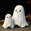 Middle Finger Cute Ghost Statue Halloween Home Decoration Carousel 7