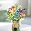 3pcs Flower Bouquet Building Blocks Kit DIY Unique Decoration Artificial Flowers Carousel 3