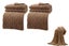 2Pcs Soft Warm Reversible Long Pile Plush Blanket Faux Fur Shaggy Throw Blanket- Carousel 1